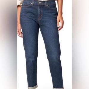 Classic Levis Boyfriend Straight Leg Jeans - Dark Blue size 32